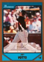 2007 Bowman Draft Picks & Prospects #BDPP98 Joey Votto Gold Baseball Card
