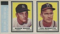 1962 Topps Stamp Panels # Maris/Burdette Baseball Card