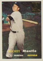 1996 Topps Mantle Reprint #7 1957 Topps Reprint Baseball Card