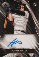 2024 Topps Chrome Black Autographs #AW Austin Wells Baseball Card
