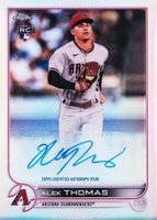 2022 Topps Chrome Update Autographs #ACAT Alek Thomas Baseball Card
