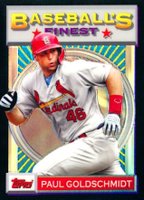 2020 Finest Flashbacks #117 Paul Goldschmidt Black Refractor Baseball Card
