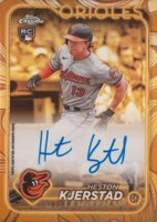 2024 Topps Gilded Collection Topps Chrome Gold Autographs #CGAHK Heston Kjerstad Baseball Card