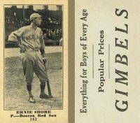 1916 Gimbels #162 Ernie Shore Baseball Card