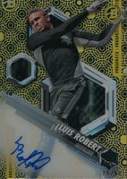 2018 Bowman High Tek #LR Luis Robert Autograph-Gold Rainbow Baseball Card