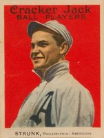 1914 Cracker Jack #33 Amos Strunk Baseball Card