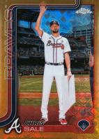 2025 Topps Chrome Logofractor Edition #182 Chris Sale Gold Refractor Baseball Card