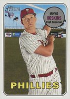 2018 Topps Heritage  #206 Rhys Hoskins Rookie Baseball Card