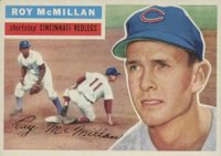 1956 Topps #123w Roy McMillan White Back Baseball Card
