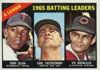1966 Topps #216 A.L. Batting Leaders Baseball Card