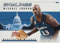 2002 Fleer Premium Skylines #1 Michael Jordan Ruby Basketball Card