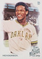 2019 Topps Allen & Ginter #46 Rickey Henderson Baseball Card