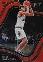 2022 Panini Chronicles Draft Picks Select #1 Chet Holmgren Red Basketball Card