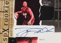 2003 SPx  #155 Dwyane Wade Signed Jersey-Spectrum Basketball Card