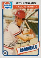 1980 Topps Pepsi-Cola All-Stars #12 Keith Hernandez Baseball Card