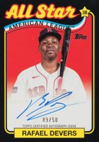 2024 Topps 1989 Topps Baseball All-Star Autographs #RD Rafael Devers Black Baseball Card