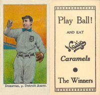 1909 Nadja Caramel # Wild Bill Donovan Baseball Card