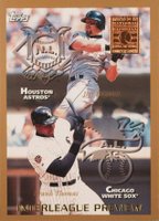1998 Topps #480 Frank Thomas/Jeff Bagwell Minted in Cooperstown Baseball Card