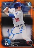 2016 Bowman Draft Chrome Draft Picks Autographs #CDAWS Will Smith Orange Refractor Baseball Card