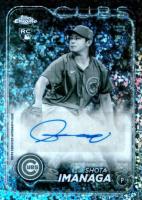 2024 Topps Chrome Update Chrome Baseball Update Series Autographs #ACSI Shota Imanaga Black & White Mini Diamond Refractor Baseball Card