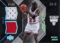 2006 Upper Deck Black Dual Materials #DMMJ Michael Jordan Basketball Card