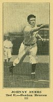 1916 Sporting News & Blank #55 Johnny Evers Blank Back Baseball Card