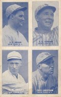 1931 Exhibits 4 on 1 # Critz/Hogan/Jackson/Lindstrom Baseball Card