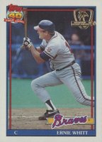 1991 Topps Desert Shield #492 Ernie Whitt Baseball Card