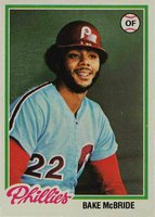 1978 Topps #340 Bake McBride Baseball Card