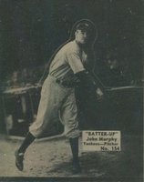 1934 Batter Up #154 John Murphy Baseball Card
