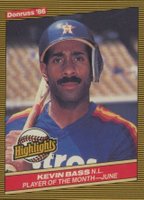 1986 Donruss Highlights #21 Kevin Bass Baseball Card