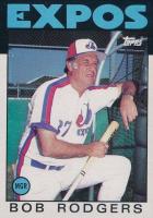 1986 Topps #141r Bob Rodgers Supposed to be #171 Baseball Card