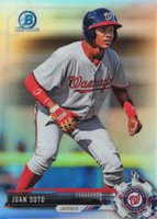 2017 Bowman Draft #BDC162 Juan Soto Chrome-Refractor Baseball Card
