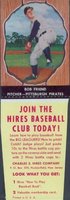 1958 Hires Root Beer #24 Bob Friend With Tab Baseball Card