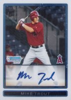 2009 Bowman Chrome Draft Picks & Prospects #BDPP89 Mike Trout Autograph Baseball Card