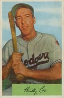 1954 Bowman #26a Billy Cox 1.000/.960 Field Avg. Baseball Card