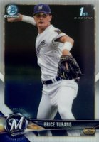 2018 Bowman Draft #BDC11 Brice Turang Chrome Baseball Card