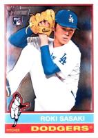 2025 Topps Heritage #224 Roki Sasaki Chrome Baseball Card