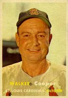 1957 Topps #380 Walker Cooper Baseball Card