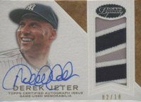 2016 Topps Dynasty Autograph Patches #APDJ3 Derek Jeter Baseball Card