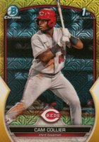 2023 Bowman Mega Box Chrome #125 Cam Collier Yellow Baseball Card