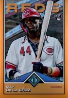 2024 Topps Transcendent Collection Transcendent Icons Chrome #30 Elly de La Cruz Image Variation-Orange Refractor Baseball Card