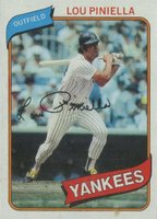 1980 Topps #225 Lou Piniella Baseball Card