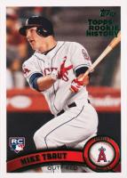 2018 Topps Archives Topps Rookie History #US175 Mike Trout Green Baseball Card