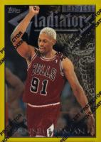 1996 Finest #145 Dennis Rodman w/Coating Basketball Card