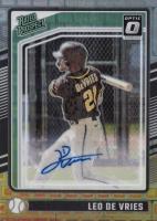 2024 Panini Donruss #129 Leo de Vries Optic-Black Pandora Baseball Card
