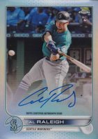 2022 Topps Chrome Rookie Autographs #RACR Cal Raleigh Refractor Baseball Card