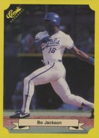 1987 Classic Travel Update Yellow #109 Bo Jackson Yellow Back Baseball Card