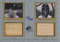 2001 SP Legendary Cuts Bat Combo #BM-RC Bill Mazeroski/Roberto Clemente Baseball Card