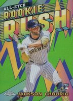 2024 Topps Chrome Update Chrome All-Etch Rookie Rush #3 Jackson Chourio Baseball Card